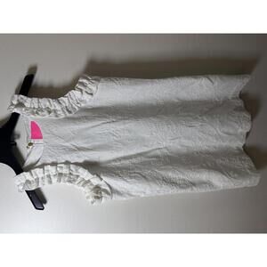 Lilly Pulitzer White Embroidered Sleeveless Dress Small